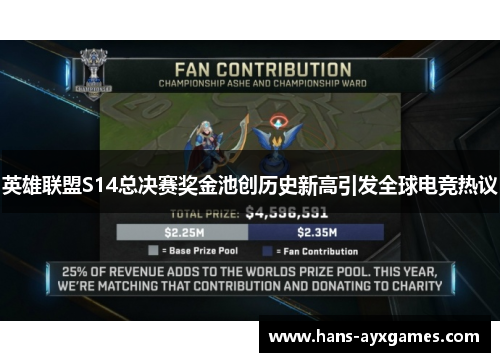 英雄联盟S14总决赛奖金池创历史新高引发全球电竞热议